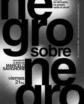 Negro sobre negro de Marcelo Savignone